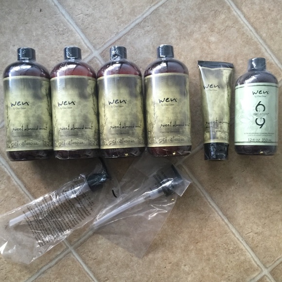 Wen Sweet Almond Mint hair treatment set