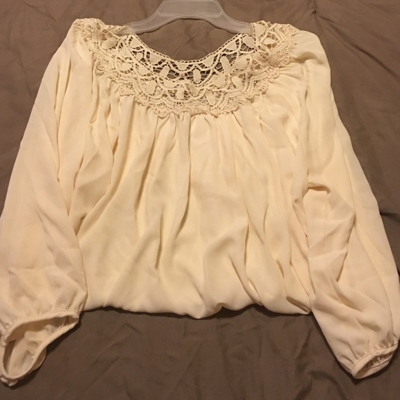 Cream blouse