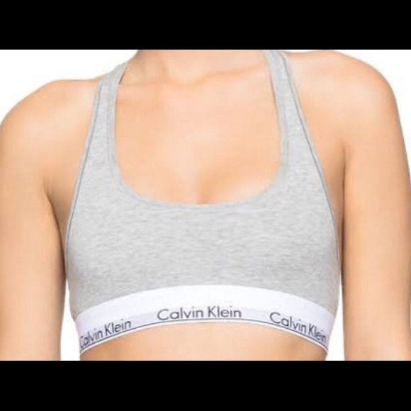 Calvin Klein gray sports bra