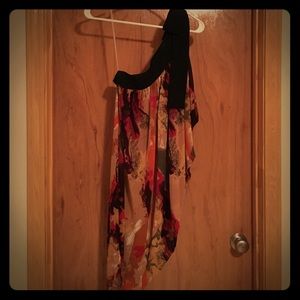 Colorful unique asymmetrical dress