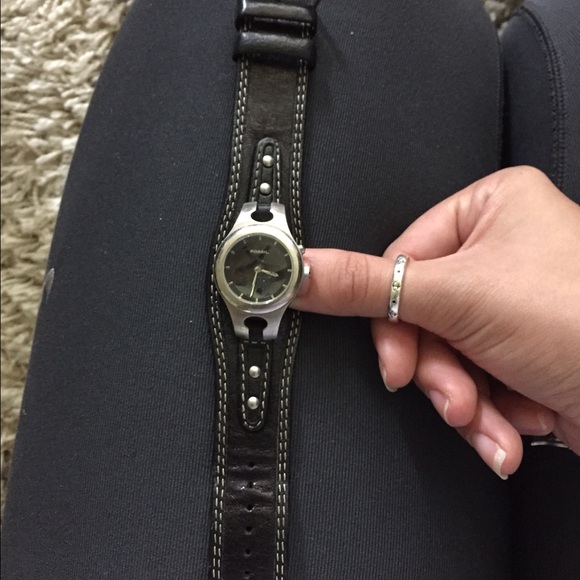 Fossil watch leather