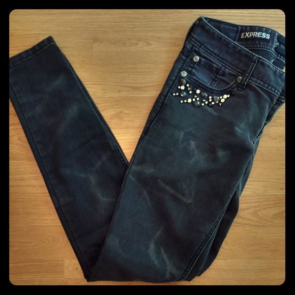 Express retro skinny jeans