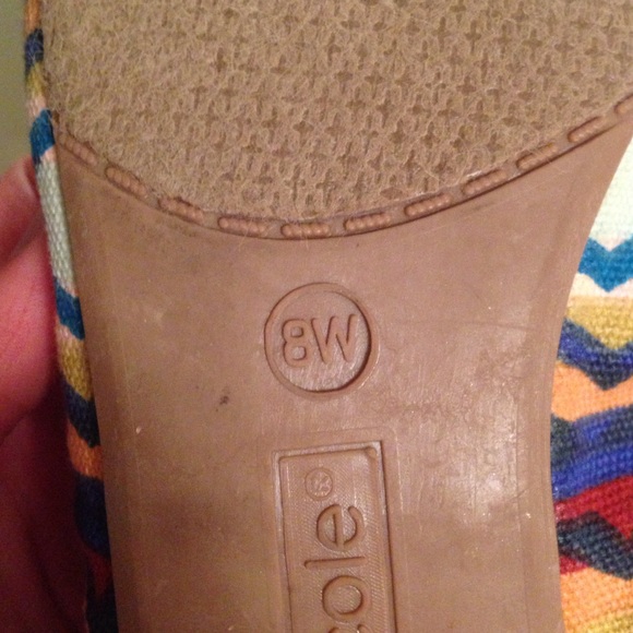 Multicolor flats by Nicole. Only worn once! - Picture 2 of 4