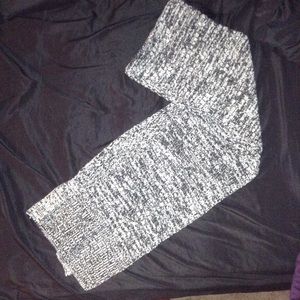 3ft Victoria Secret Black and White Scarf