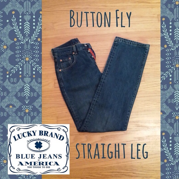 BOGO Lucky Brand Button Fly Straight Leg