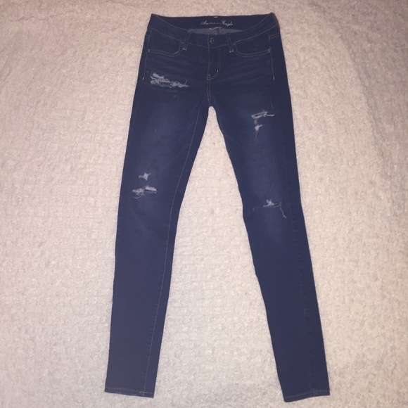 American Eagle Ripped Jeans 4 X-Long