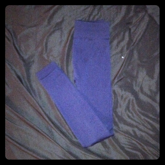 Navy Colored Fleece Leggings