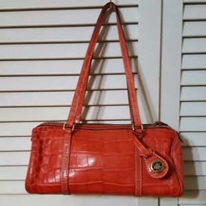 (Reserved) Dooney & Bourke Orange Crocodile Purse