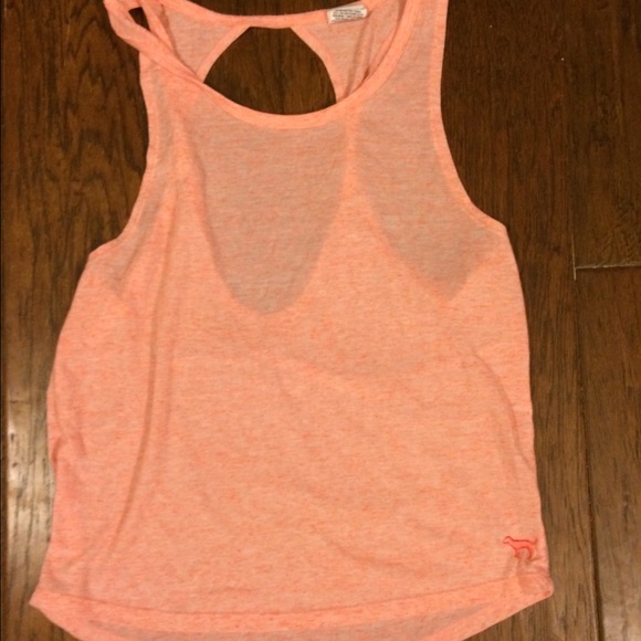 VS pink open back workout tank