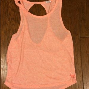 VS pink open back workout tank