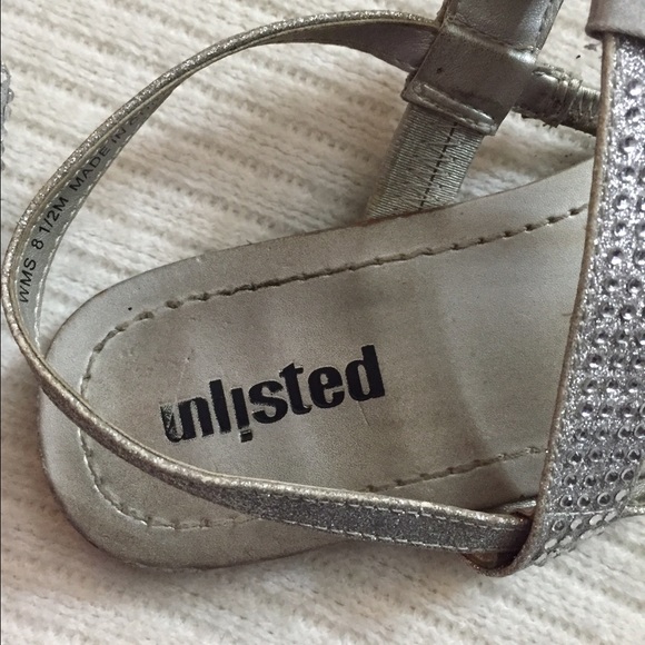 Silver Rhinestone Sandals - Picture 4 of 4