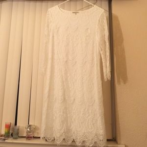 White lace dress