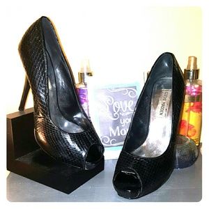 STEVE MADDEN PEEP TOE  PLATFORM STILETTOS