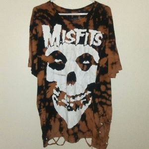 Misfits distressed band t
