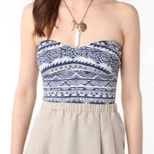 Urban Outfitters Sparkle & Fade Tribal tube Top
