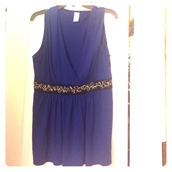 Sleeveless Top. Beautiful Beading. 2 items for $10