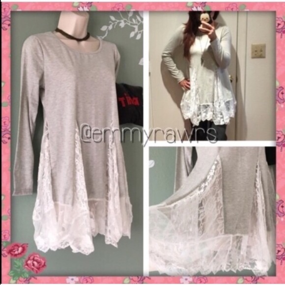 Last 1 🆕Ready to Ship •The LILY Laced Tunic Dress - Picture 2 of 3