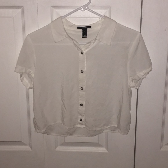 White crop top