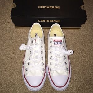 Brand new white converse