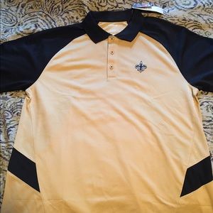 Men's Reebok New Orlean Saints Polo.  Sz L *NWT
