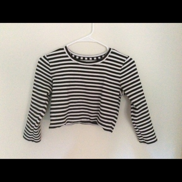 Striped crop top