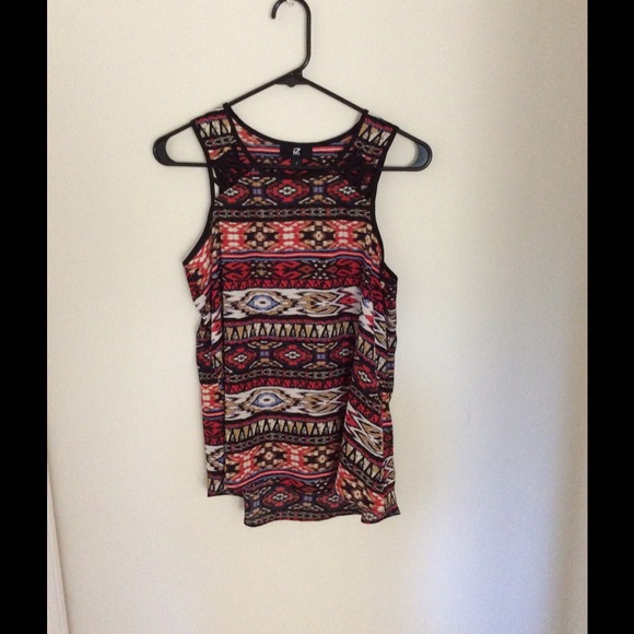 Tribal print tank