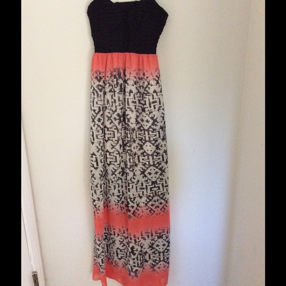 Tribal print maxi dress