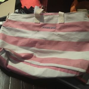 Victoria's Secret large getaway bag stripe