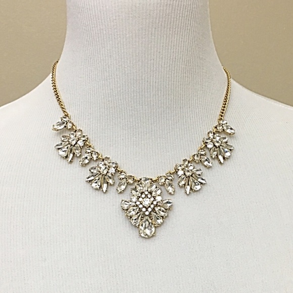 J.Crew Glamours Ornate Crystal Statement Necklace - Picture 2 of 3