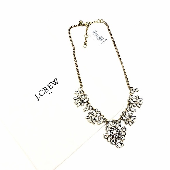J.Crew Glamours Ornate Crystal Statement Necklace - Picture 3 of 3