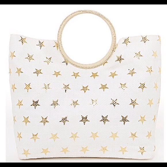 Metallic Star Tote
