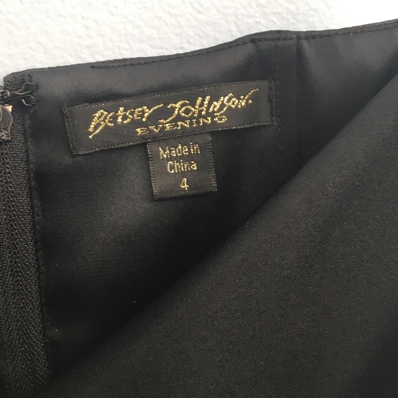 Betsey Johnson Black sequin dress with pink bow - Picture 3 of 3