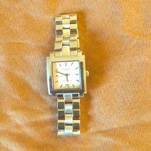 Stainless steel/ water resistant pink square face