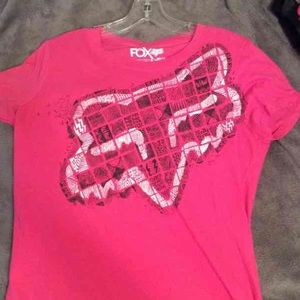 Fox tee pink!