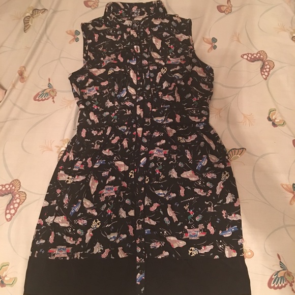 Novelty pinup shirt dress