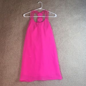 Charlotte Russe Pink Chiffon Dress