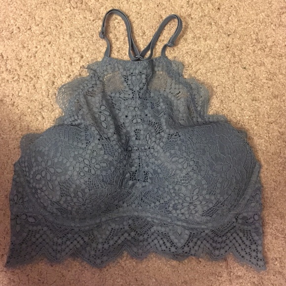 VS PINK Eyelash High Neck Bralette XS