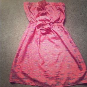 Coral multicolored dress size M