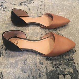 Brown and Black Flats