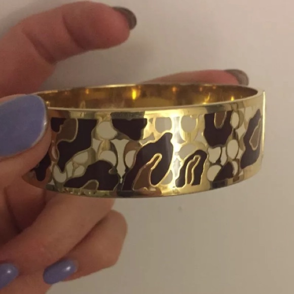 Gold/ multicolored Coach bangle bracelet - Picture 3 of 4
