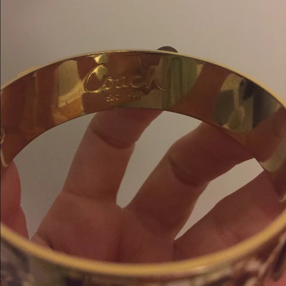 Gold/ multicolored Coach bangle bracelet - Picture 4 of 4