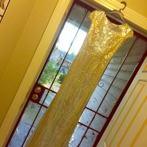 Gold Sequin Dress