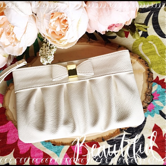 Porte-monnaie (wristlet) Apt. 9 Femme Noir Avec Nœud Et Piping - Neuf Avec étiquettes