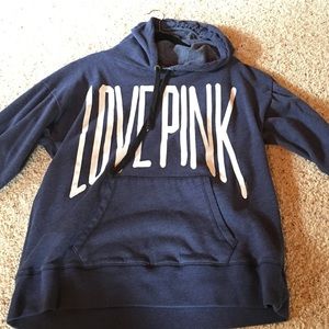 VS PINK navy hoodie - size L