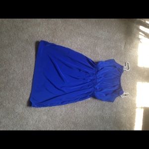 Royal blue with pockets rope straps adorable