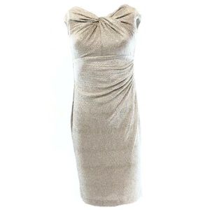Shimmering gold Ralph Lauren sheath dress