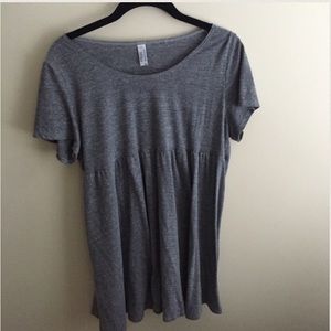 American Apparel Gray Babydoll dress