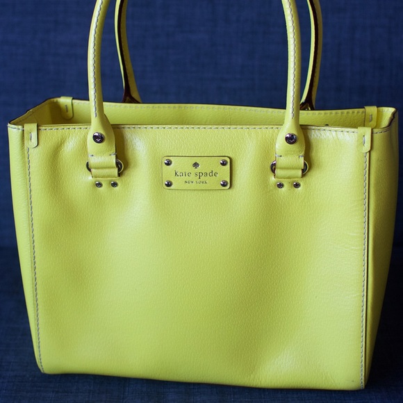 Kate Spade Yellow Quinn Hand Bag
