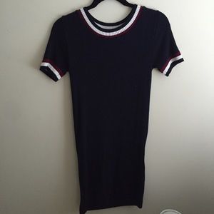 Fitted sweater dress