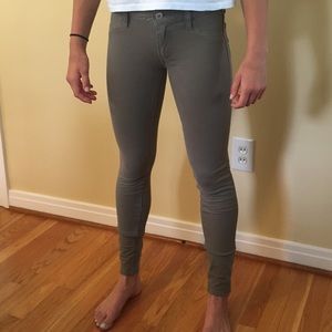 Jeggings army green and blue